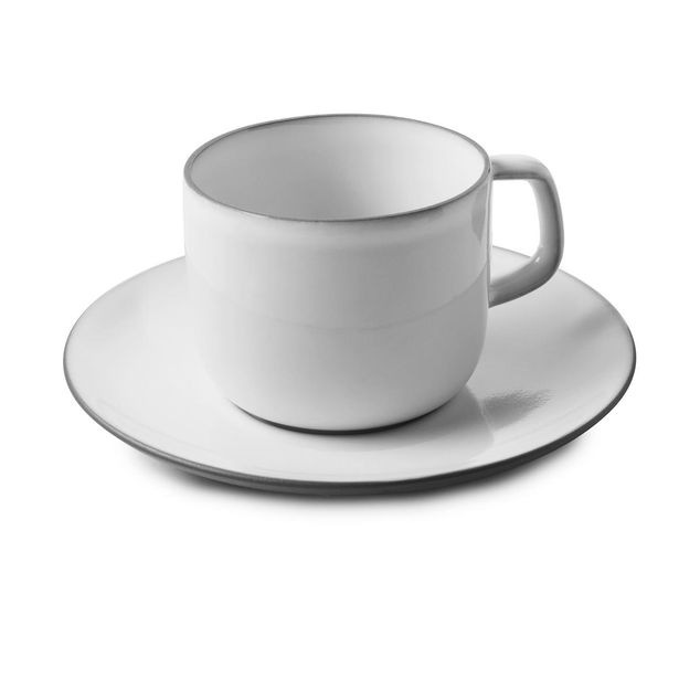 EQUINOXE Tea Cup And Saucer 20Cl White Cumulus