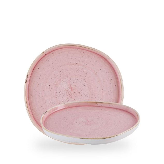 Stonecast Petal Pink Organic Walled Plate 25.5cm H:2cm