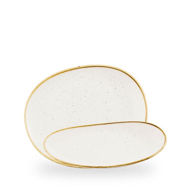 Stonecast Barley White / Opal Organic Plate  / 26cm