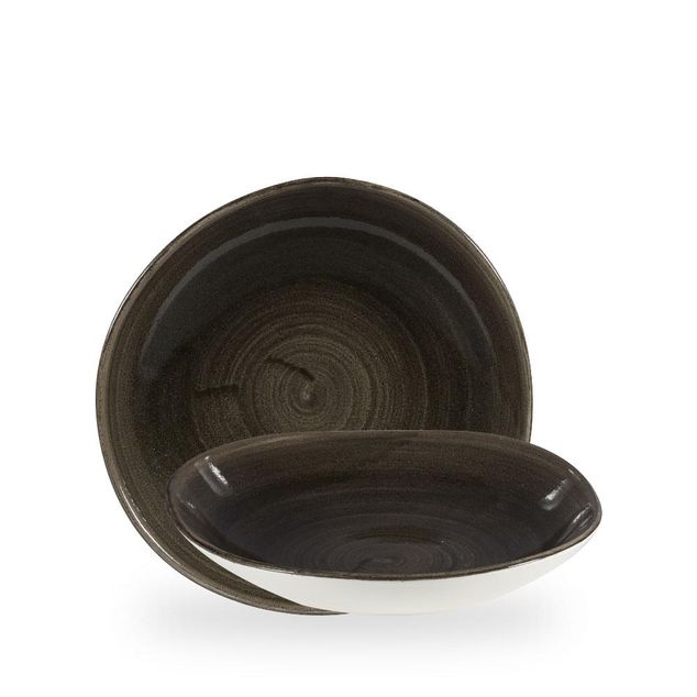 Stonecast Patina Iron Black Rund Trace Bolle 25.3Cm