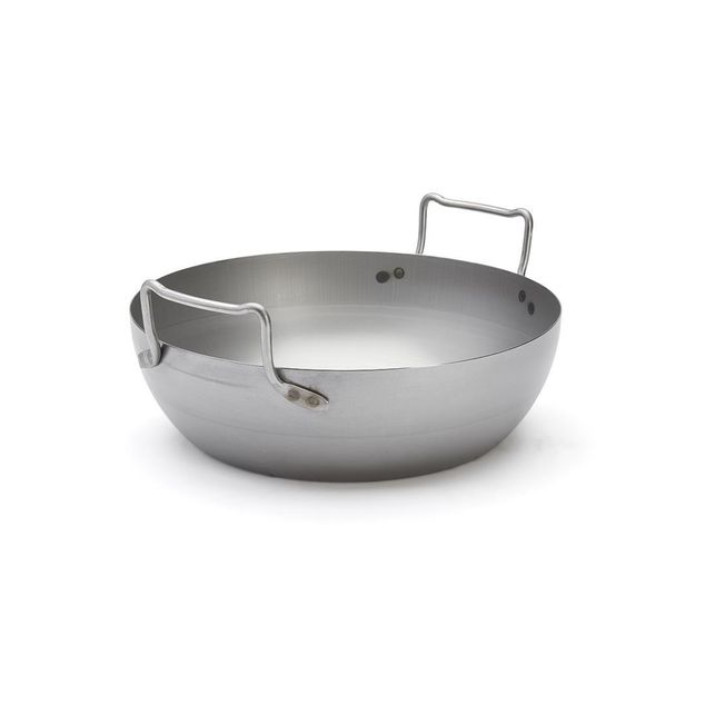 Rounded Steel Deep-Fryer Without Basket
