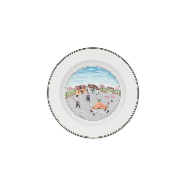 Design Naif Deep plate Poultry farm 31 cl 22,1 cm 440g