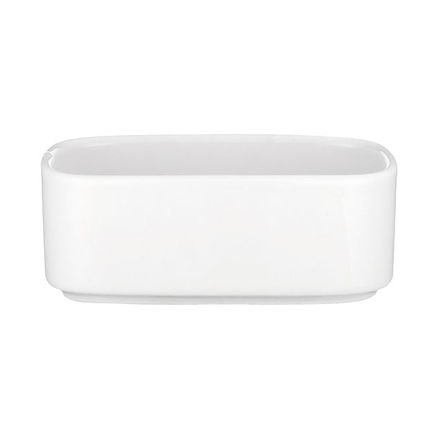 Universal white Rectangular sugar bowl 100mm 0,22L