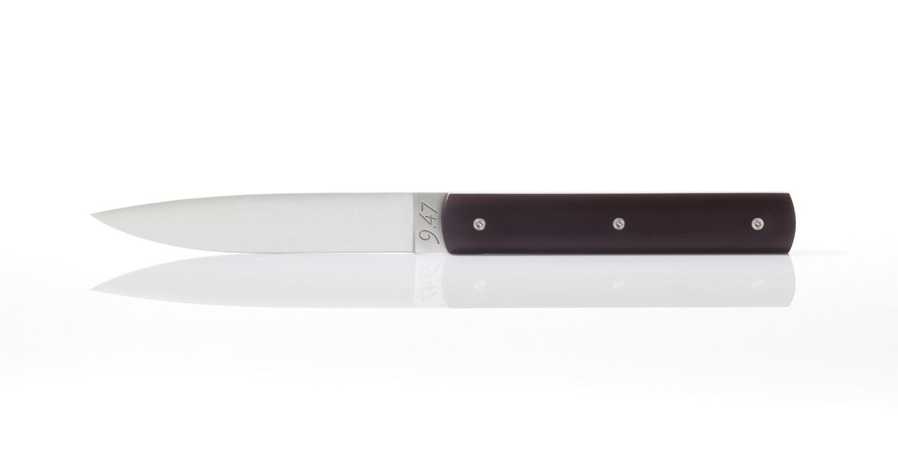 Perceval Table knife 947 polyacetal purple handle