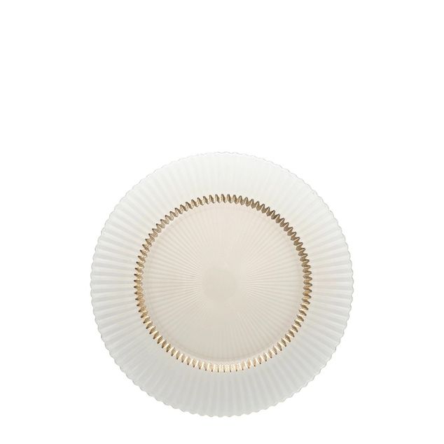 ARCHIE Glass Plate flat 21,5cm ginger gold (4)