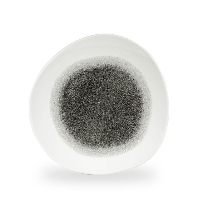 Raku Quartz Black Rund Trace Tallerken 28.6Cm