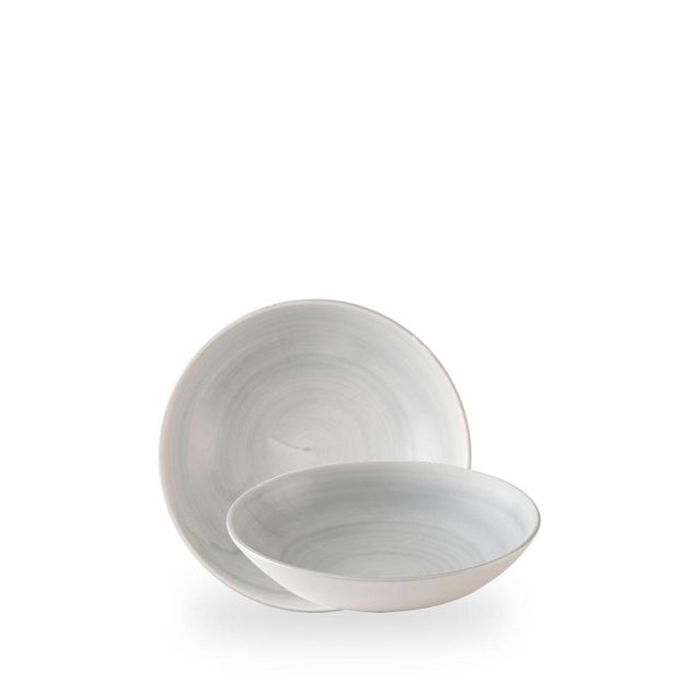 Stonecast Canvas Grey Coupe Bowl 18.2cm