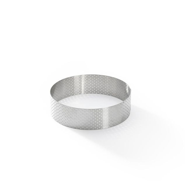 Perforated St-Steel Tart Ring Straight-?12.5 H 3,5