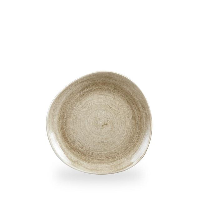 Stonecast Patina Antique Taupe Rund Trace Tallerken 21Cm