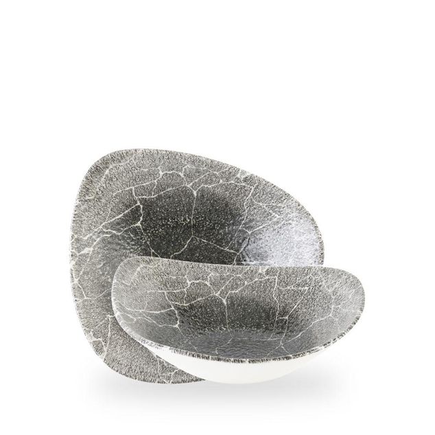 Kintsugi Reverse Quartz Black Lotus Bowl 23,5cm 60cl