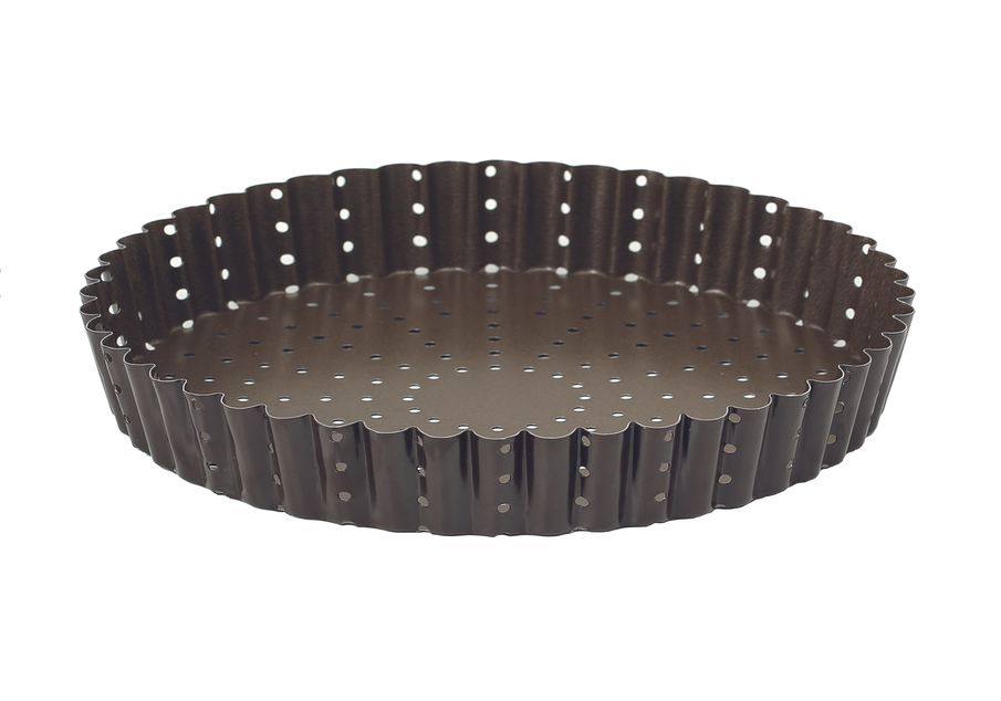Gobel Non-stick deep perforated fluted tart mold - Ø280 mm h35 mm
