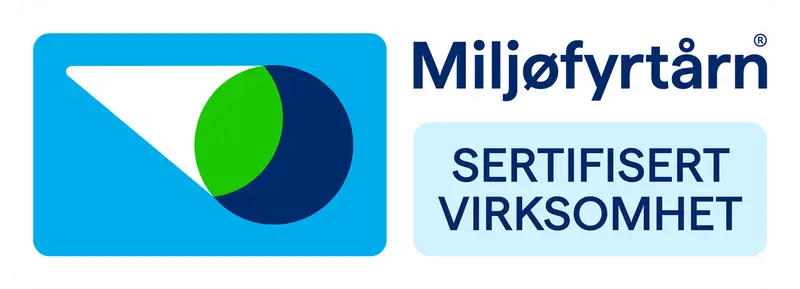 Vi er Miljøfyrtårnsertifisert.