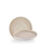 Stonecast Canvas Natural Walled Plate 21cm