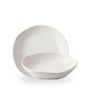 White Natural Deep Bowl 25cm H: 4.5cm 120cl