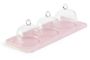 MEALPLAK Tray With 3 Dome Pink Nacryl