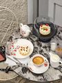 RED GARDEN Plate flat coupe - Ø21,5cm - H:25cm