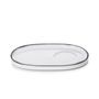 Caractere Gourmet Saucer White 18 x 11cm Cumulus