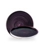 Stonecast Patina Deep Purple Walled Plate 26cm H: 2cm