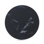 Round Tray 17cm For L High Tea Nacryl black marble