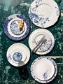 BLUE BOTANICALS Plate flat coupe - Ø31cm - H:30cm