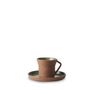 CONTRE JOUR Espresso Cup And Saucer Olive green