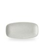 Delta Grey Oblong Plate 29.8 x 15.3cm