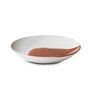 CONFLUENCE Deep Coupe Plate 24Cm Cognac Alabaster white