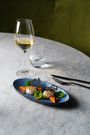 EQUINOXE Oblong Plate 24Cm Cirrus Blue