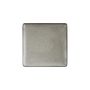 STON GREY Plate flat square coupe 23cm - H:15cm