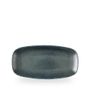 Astro Metallic Blue Chefs Oblong Plate 29.8x15.3cm