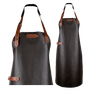 Xapron Bovine Brown Leather long apron / neckstraps 89/76