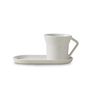 CONTRE JOUR Tea Cup And Saucer Alabaster white