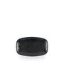 Homespun Chroma Black Oblong Chefs Plate 20x12,1cm