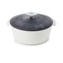 Revolution 2 Rund Cocotte 10.25''/26Cm Matt Slate Style Induc.Cres.Argente