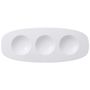 Affinity Oval compartment plate 300x120mm