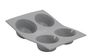 Silicone Mold Elastomoule Muffins / 4 Portions M
