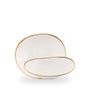Stonecast Barley White / Opal Organic Bowl  / 23cm 5.5cm 60cl