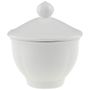 La Scala white Sugar bowl with cover 100x100x110mm 0,22L