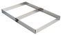 GOBEL St/st heavy cake frame with removable interior divider - 565 x 365 x 45 mm