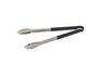 Louis Tellier Black PVC and stainless steel tongs - 40 cm - monobloc
