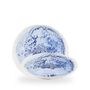 Inked Fresco Blue / Natural Organic Plate  / 25.5cm