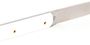Perceval Table knife 947 polyacetal white handle golden screws