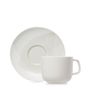 CONFLUENCE Espresso Cup And Saucer 8Cl Linen Alabaster white