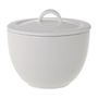 Universal white Sugar bowl with cover 0,22L