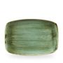 Stonecast Samphire Green Oblong Chefs Tallerken 34.4 X 23.4Cm