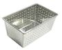 GOBEL Tin plate perforated bread pan - 160 x 100 mm ext / 140 x 80 mm int - h70 mm