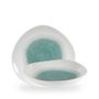 Raku Jade Green Organic Trace Bolle 25.3Cm