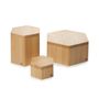 Ibr Set Of 3 Display Risers Ash Wood
