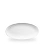White Oval Chefs Tallerken 29.9 X 15Cm