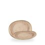 Stonecast Truffle / Opal Organic Plate  / 21cm